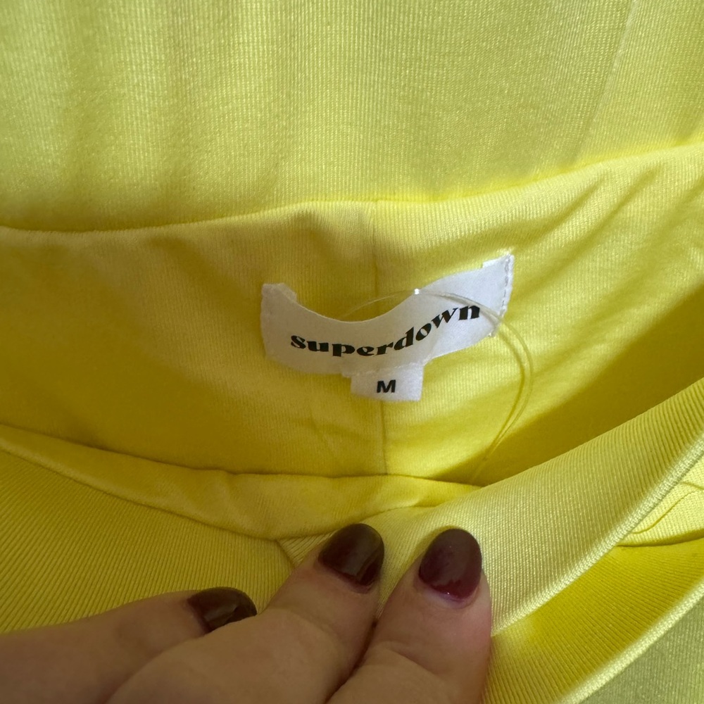 NEW Superdown Raquel Skirt Set in Yellow - Picture 2 of 4